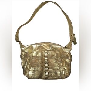 NWOT Botkier Leather Satchel Bag Handbag * Gold